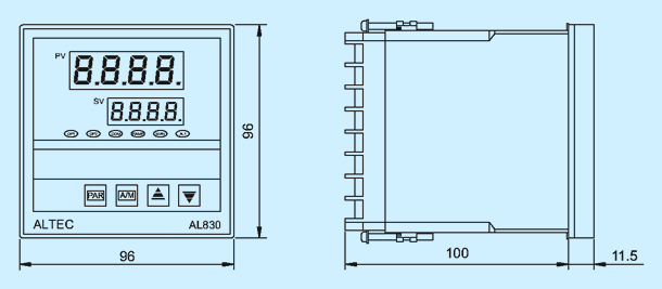 AL830 technical diagram